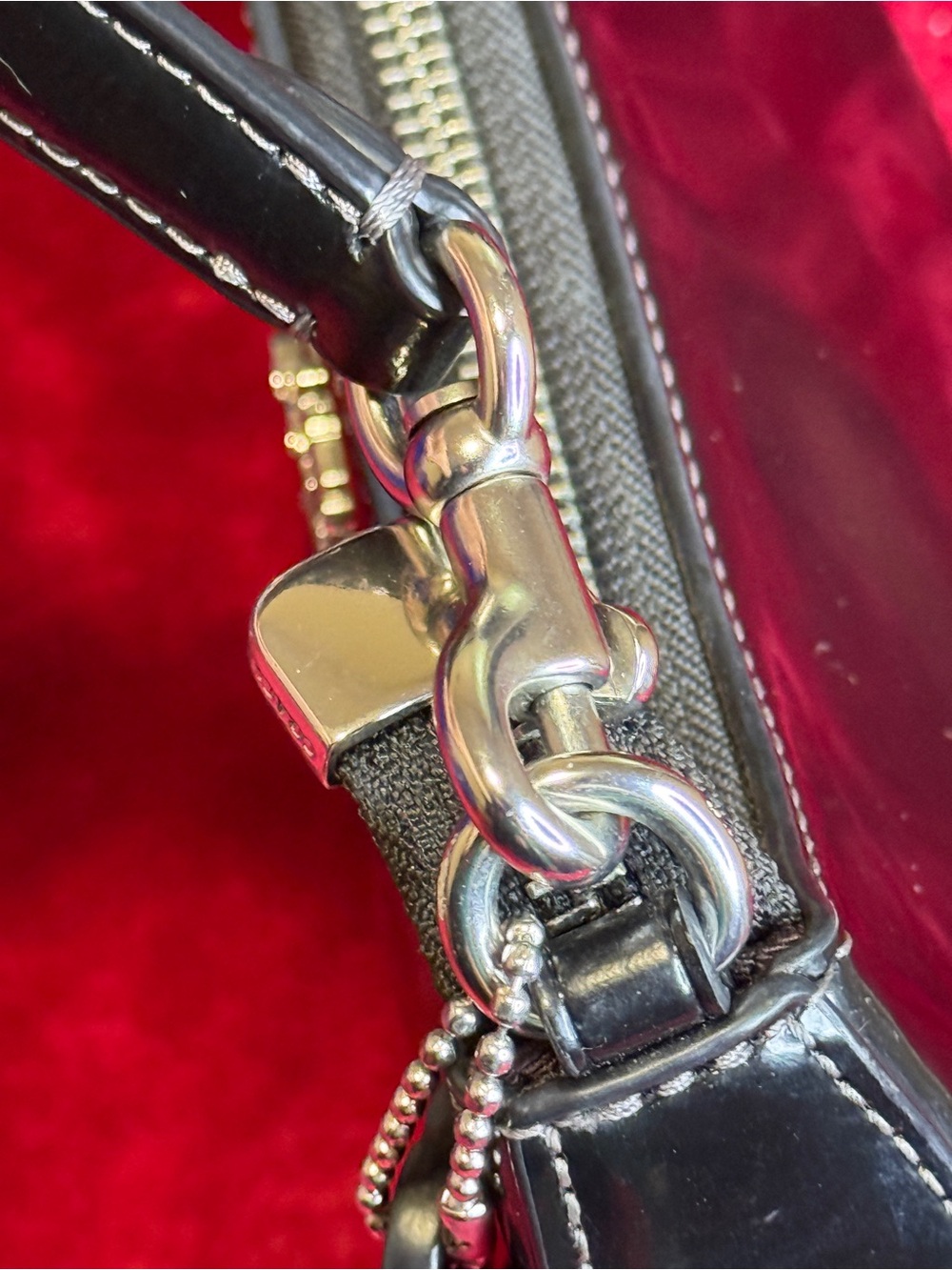 Coach teri mini Shoulder Bag with Silver Hardware - No long strap - Picture 8 of 10